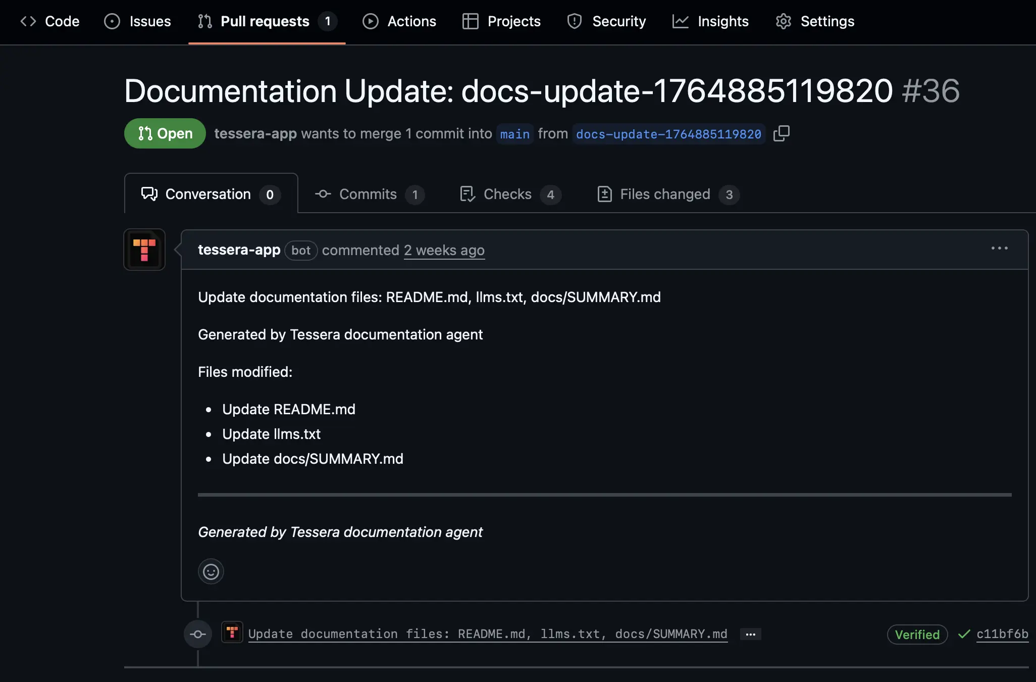 GitHub workflow integration